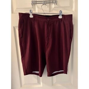 Subculture Mens Board Shorts Size 34 Burgundy Hybrid Surf Swim Casual EUC